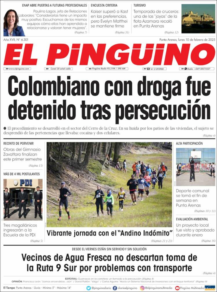 Portada de El Pingüino (Chile)