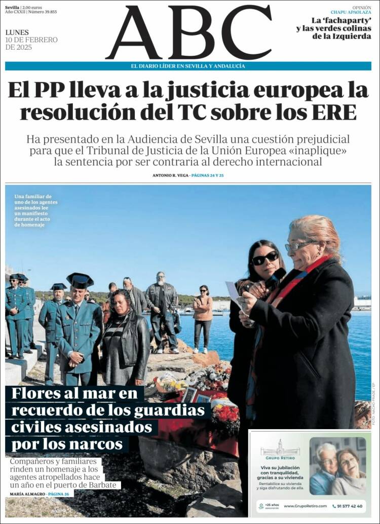 Portada de ABC - Sevilla (Espagne)