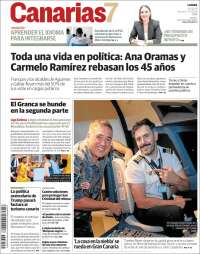 Portada de Canarias 7 (Espagne)