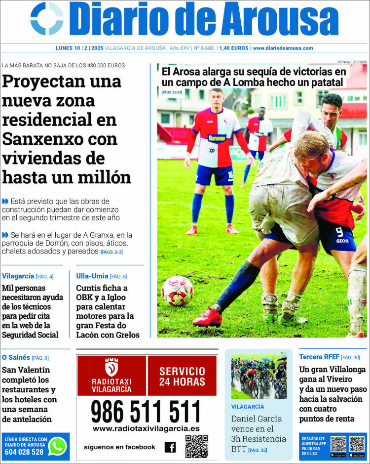 Portada de Diario de Arousa (España)