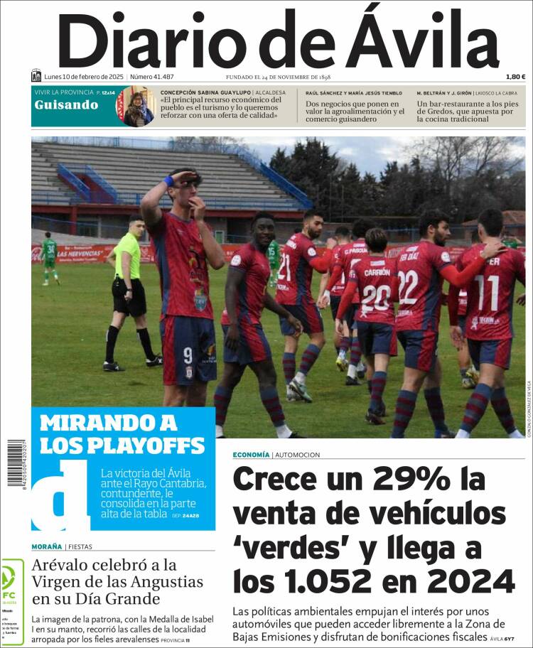 Portada de Diario de Ávila (Espagne)