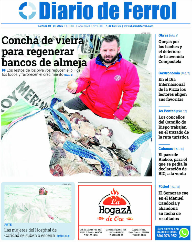 Portada de Diario de Ferrol (España)