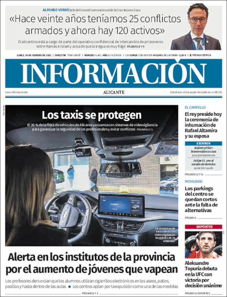 Portada de Diario Información (España)