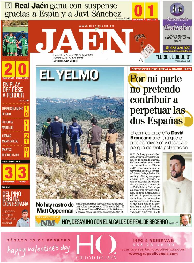 Portada de Diario Jaén (Spain)