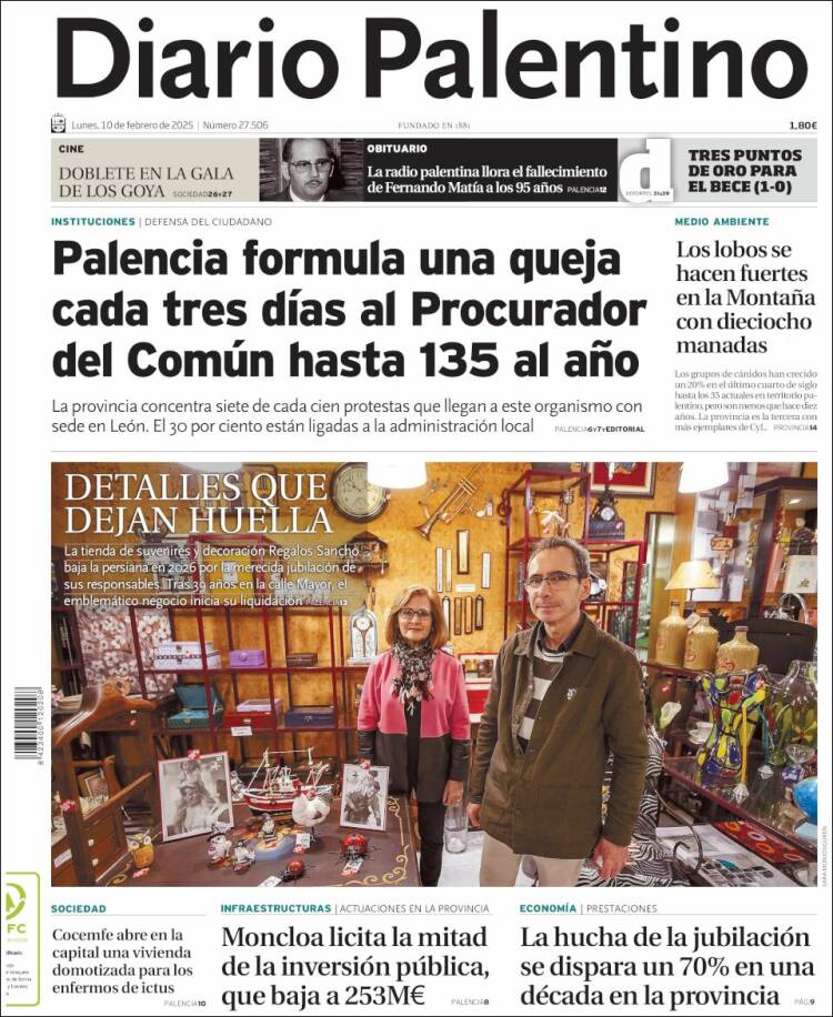 Portada de Diario Palentino (España)