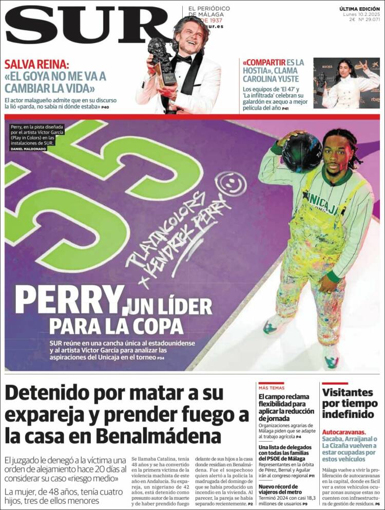 Portada de Diario el Sur (Spain)