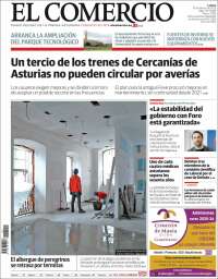 Portada de El Comercio - Gijón (España)