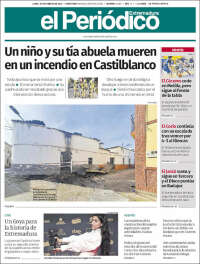 Portada de El Periódico de Extremadura (España)