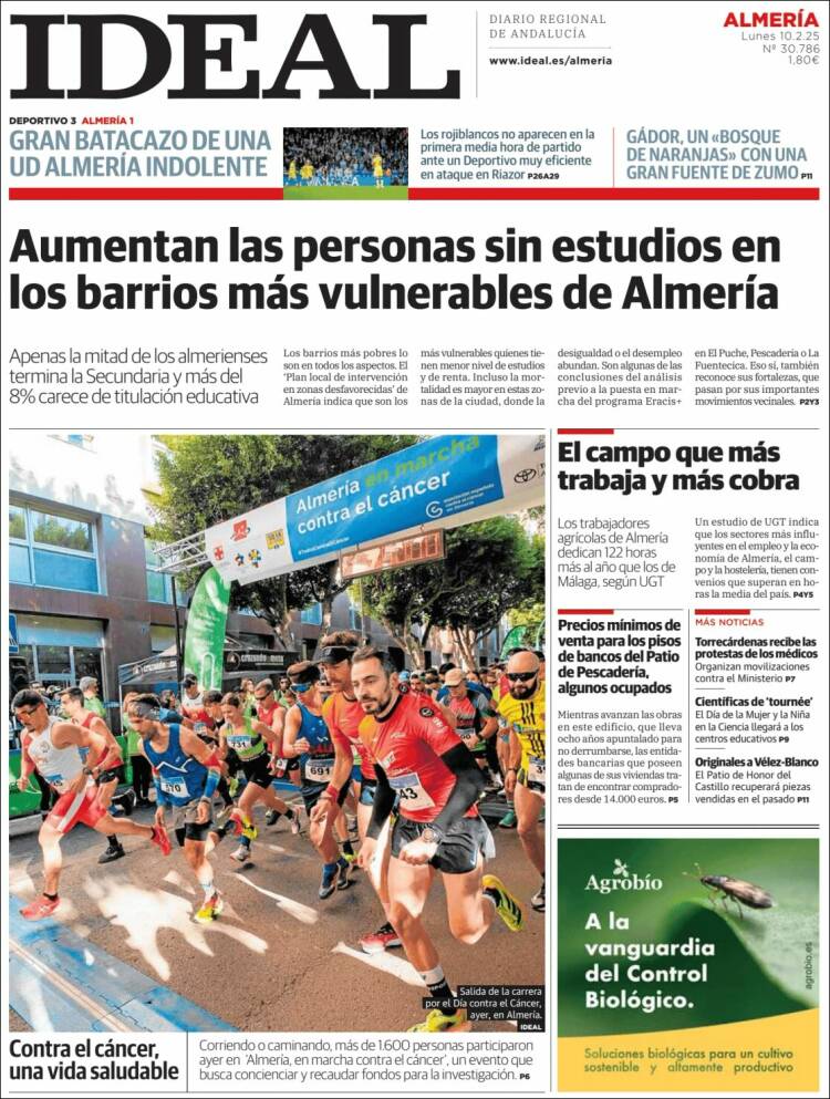 Portada de Ideal Almeria (Espagne)