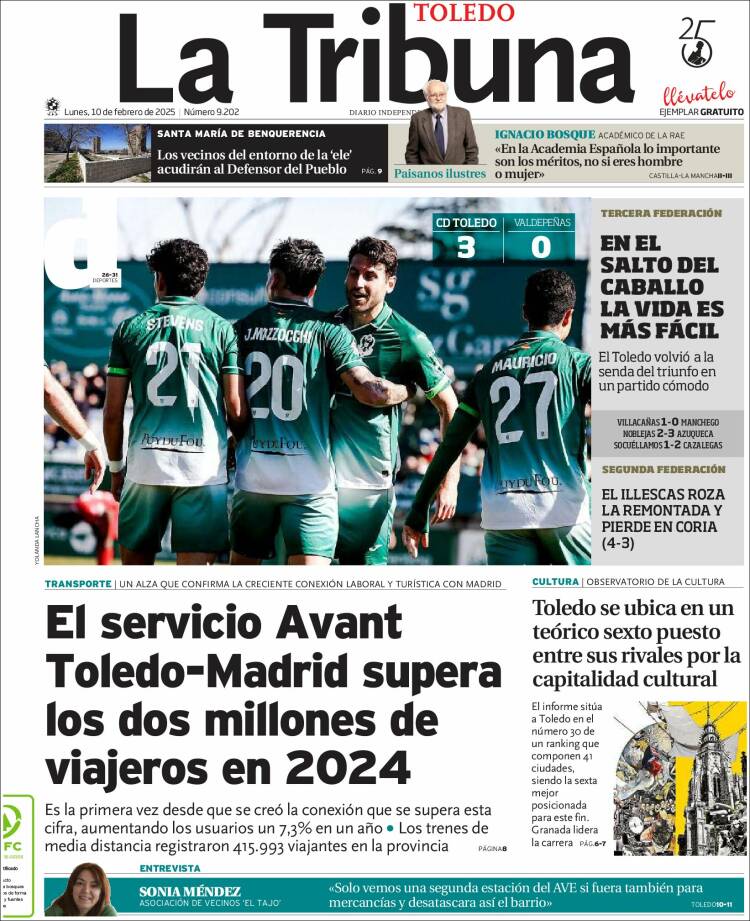 Portada de La Tribuna de Toledo (Spain)