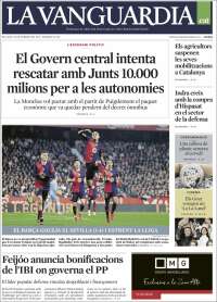 Portada de La Vanguardia (Spain)