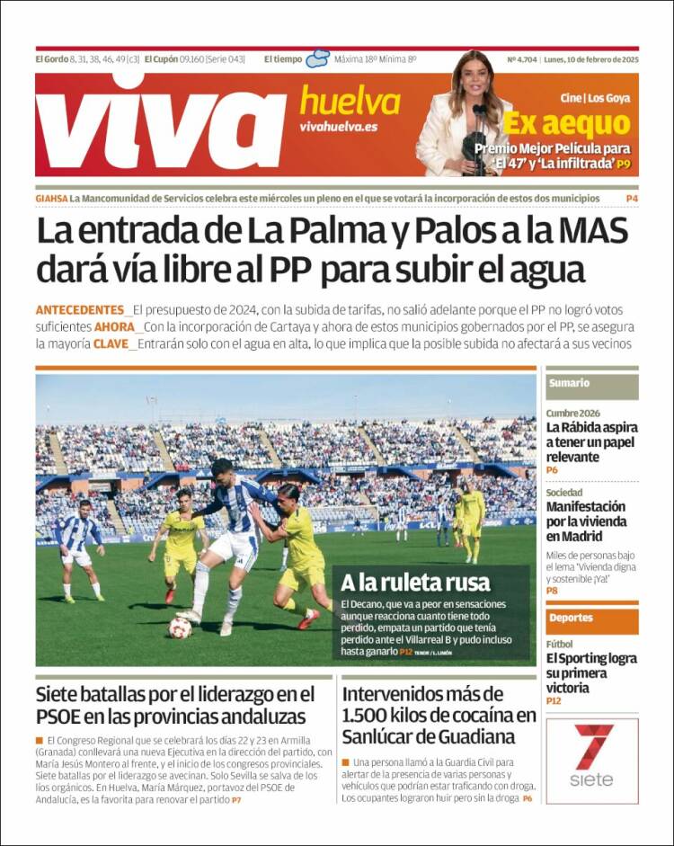 Portada de Viva Huelva (España)