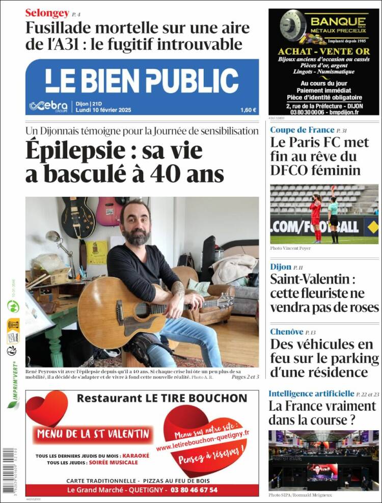 Portada de Le Bien Public (France)