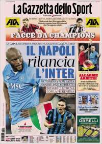 Portada de La Gazzetta dello Sport (Italie)