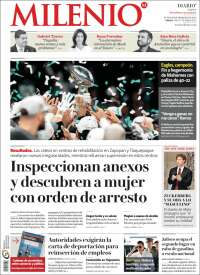 Portada de Milenio - Jalisco (México)