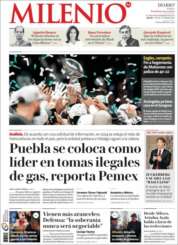 Portada de Milenio de Puebla (Mexique)