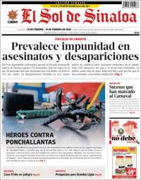 Portada de El Sol de Sinaloa (Mexico)