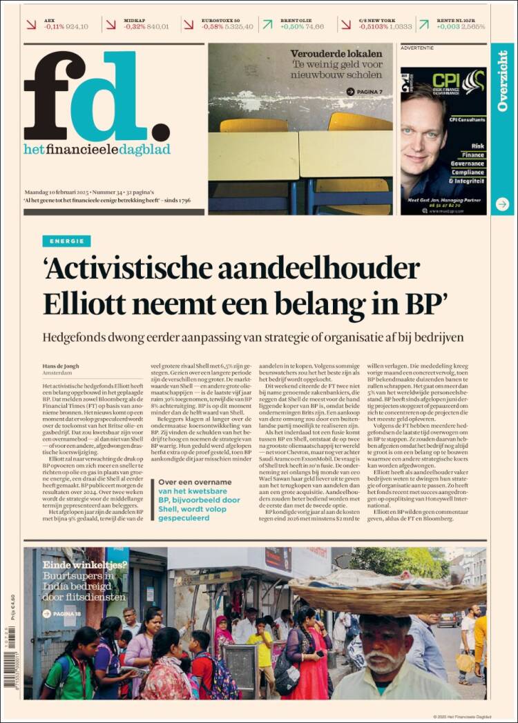 Portada de Het Financieele Dagblad (Netherlands)