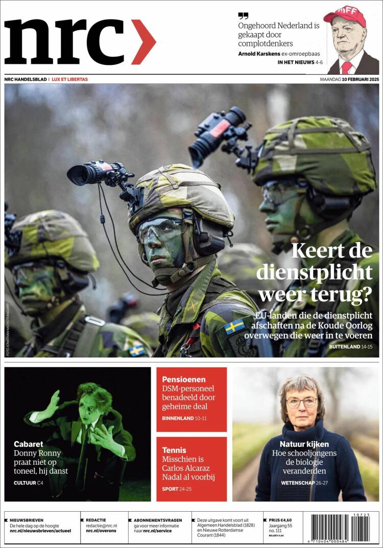 Portada de NRC Handelsblad (Netherlands)