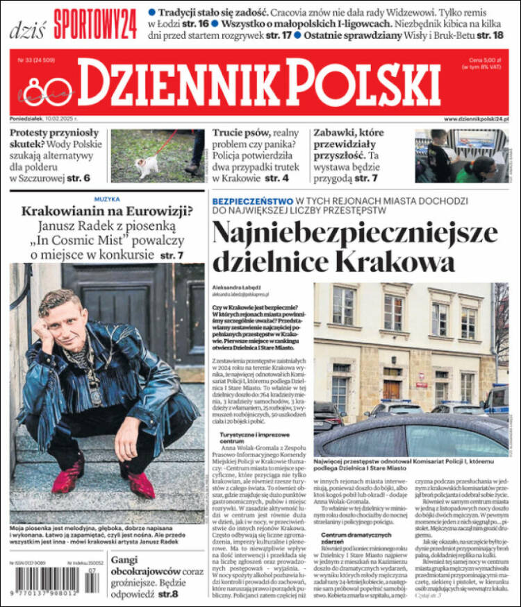 Portada de Dziennik (Pologne)