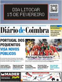 Portada de Diário de Coimbra (Portugal)