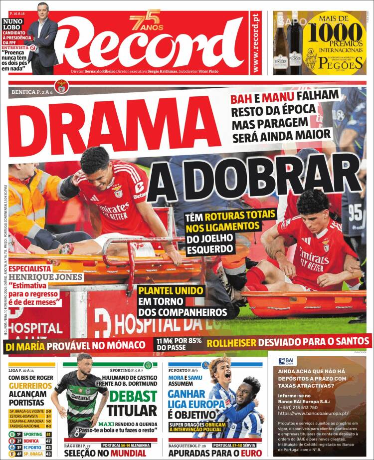 Portada de Record (Portugal)