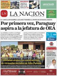 Portada de La Nación (Paraguay)