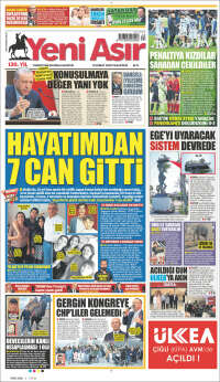 Portada de Yeni Asır (Turkey)