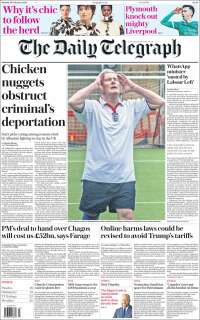 Portada de Daily Telegraph (Reino Unido)