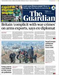 Portada de The Guardian (Reino Unido)