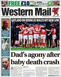 Portada de Western Mail (Reino Unido)