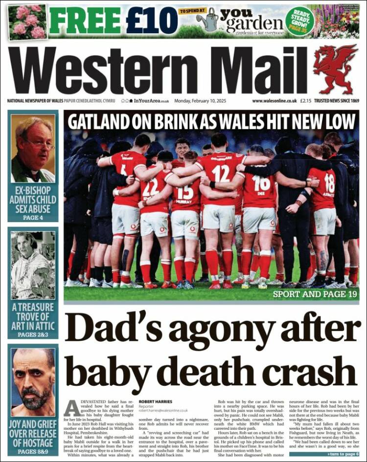 Portada de Western Mail (United Kingdom)