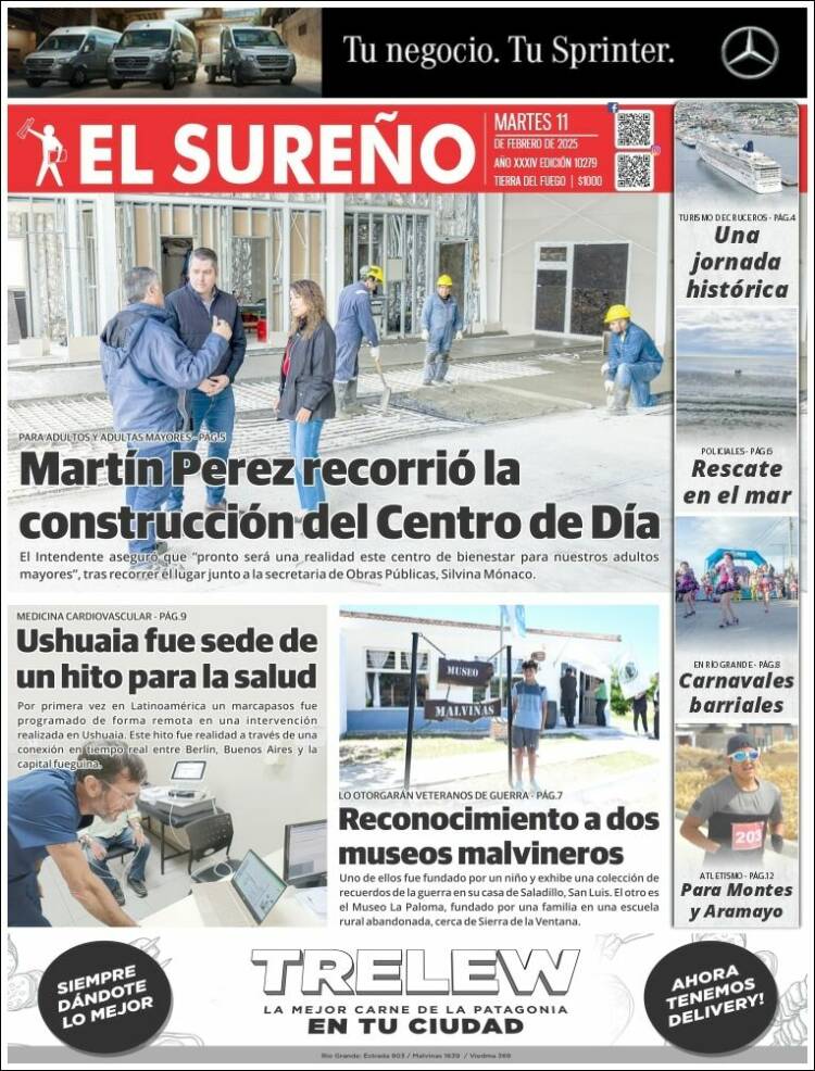 Portada de Diario El Sureño (Argentine)