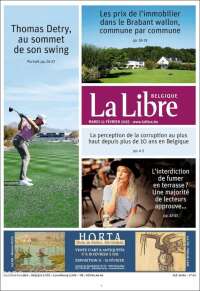 Portada de La Libre.be (Belgium)