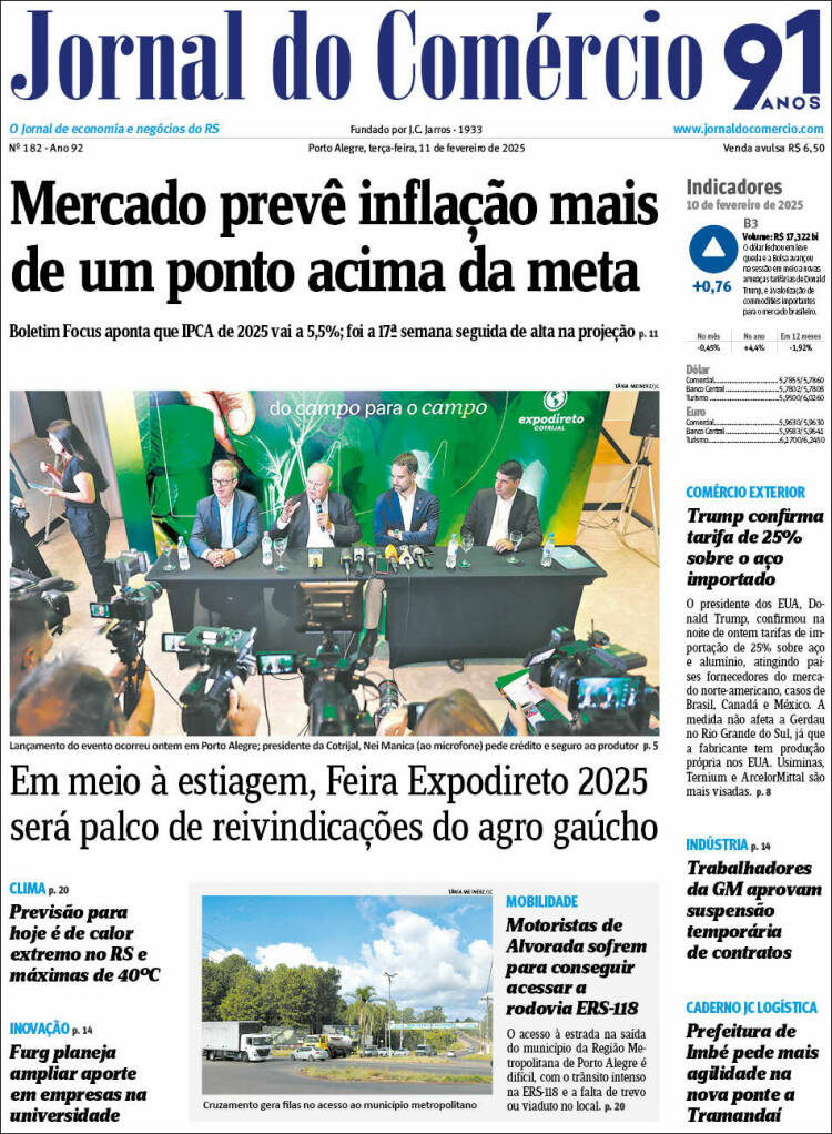 Portada de Jornal do Comércio (Brasil)