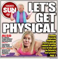 Portada de The Toronto Sun (Canada)