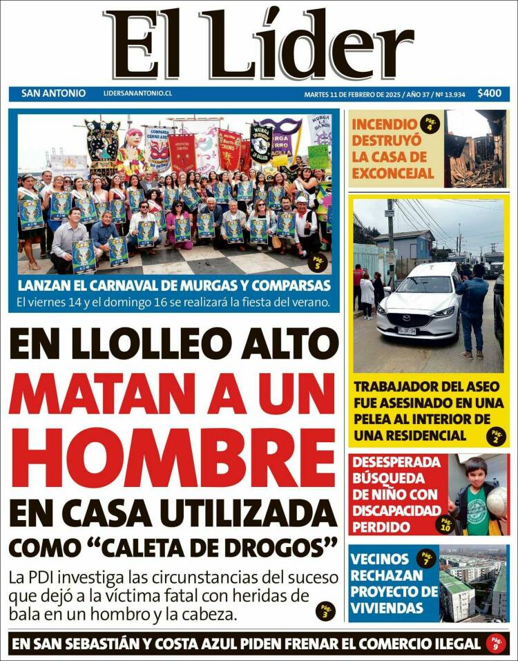 Portada de Lider de San Antonio (Chile)