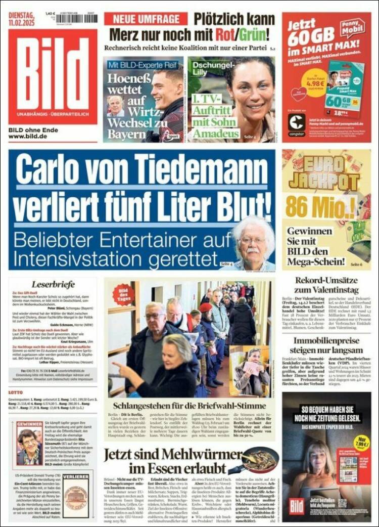 Portada de Bild (Allemagne)