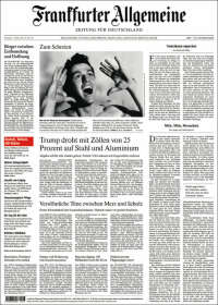 Portada de Frankfurter Allgemeine (Alemania)