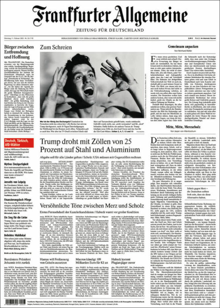 Portada de Frankfurter Allgemeine (Germany)