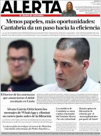 Portada de Alerta - El Diario de Cantabria (España)