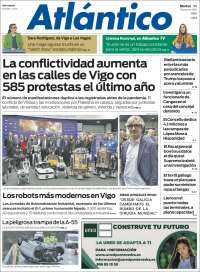 Portada de Atlántico Diario (España)