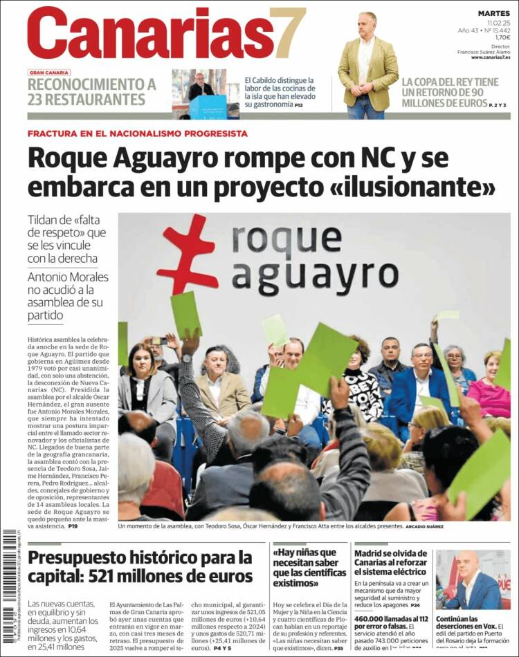 Portada de Canarias 7 (Spain)