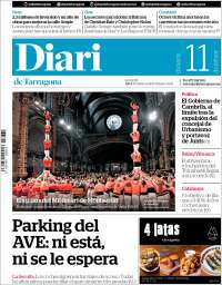 Portada de Diari de Tarragona (Espagne)