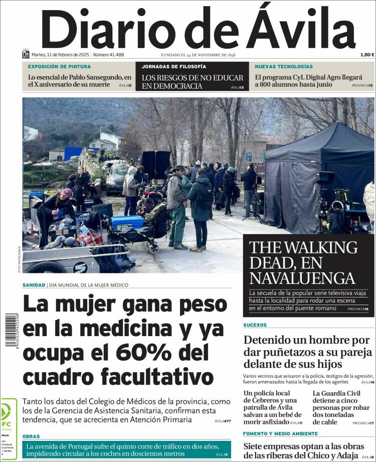 Portada de Diario de Ávila (Espagne)