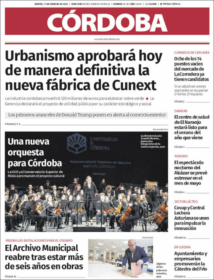 Portada de Diario de Córdoba (Spain)