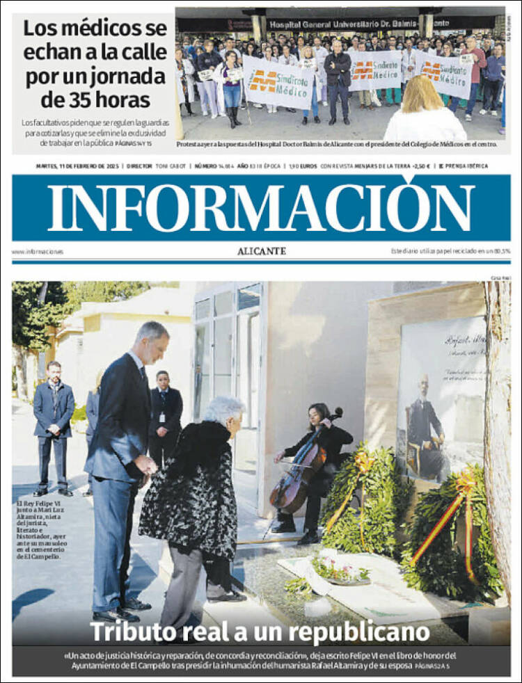 Portada de Diario Información (Spain)