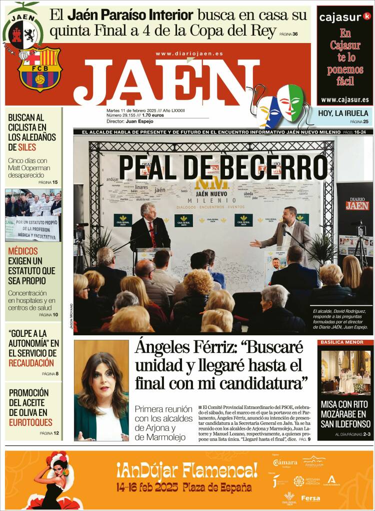 Portada de Diario Jaén (Spain)