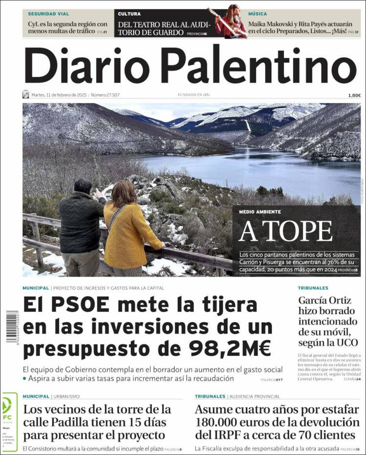 Portada de Diario Palentino (Espagne)