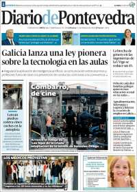 Portada de Diario de Pontevedra (España)